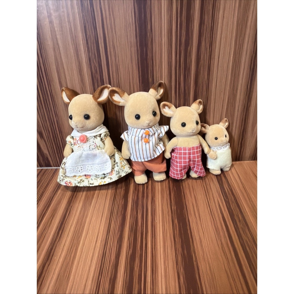 Calico Critters Sylvanian Families Buckley Deer Family Mom Dad Kids Figures Lot